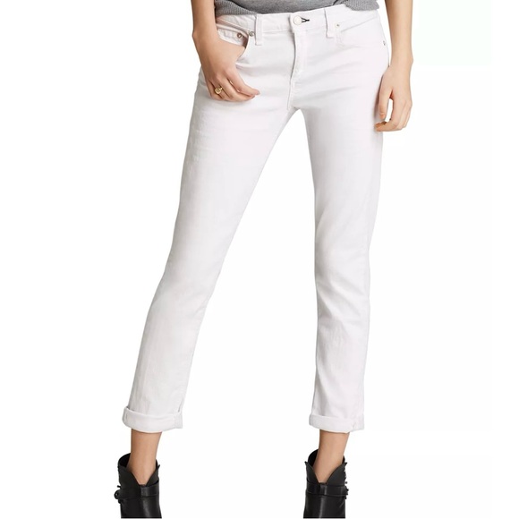 rag & bone Denim - Rag & Bone/JEAN The Dre Slim Boyfriend Jeans in Aged Bright White 26 NWT